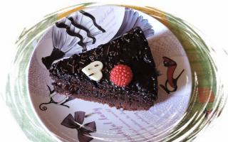 Оригинальный торт “Шоколад на кипятке” Шоколад на кипятке с шоколадной глазурью